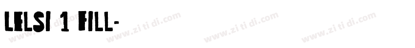 Lelsi 1 fill字体转换
